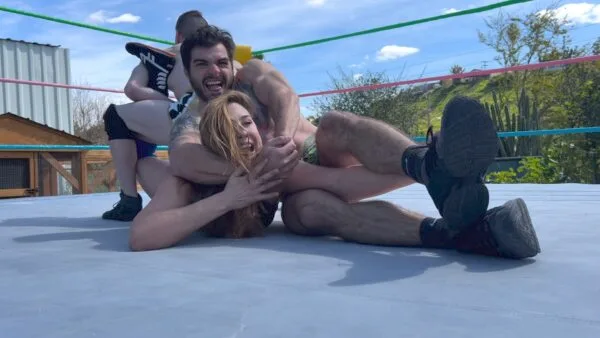 2 on 1 Intergender Low Blows match