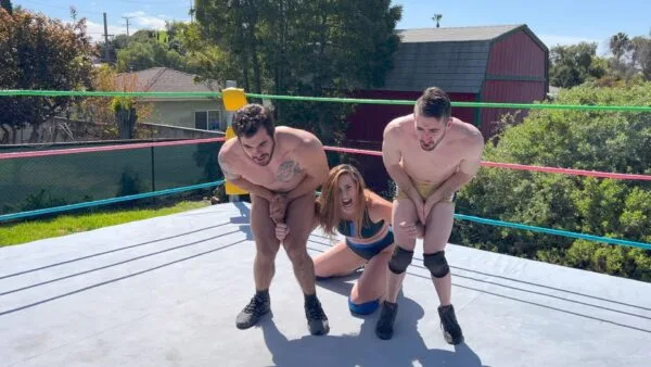 2 on 1 Intergender Low Blows match