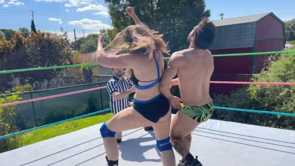 2 on 1 Intergender Low Blows match