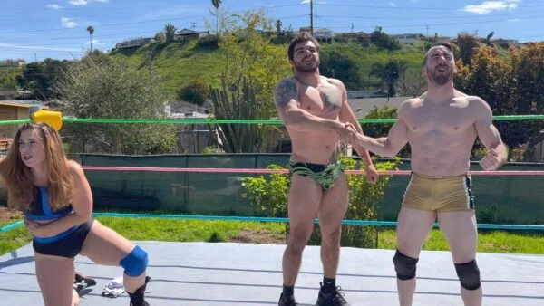 2 on 1 Intergender Low Blows match