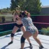 Nadia Stinkfaces Masked Wrestler