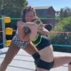 Nadia Stinkfaces Masked Wrestler