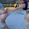 Stevie Vs Hilton: Nylon Wrestling