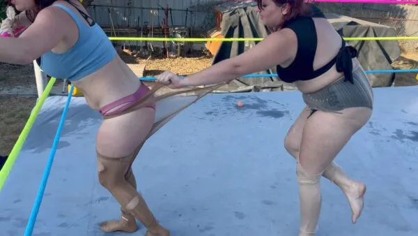 Stevie Vs Hilton: Nylon Wrestling