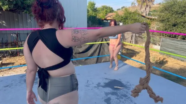 Stevie Vs Hilton: Nylon Wrestling
